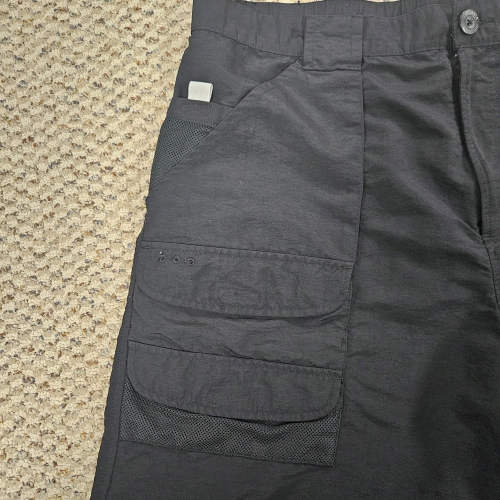 Columbia PFG Cargo‎ Fishing Hiking Black Shorts Men's 38x10 Omni-Shade - Picture 4 of 7